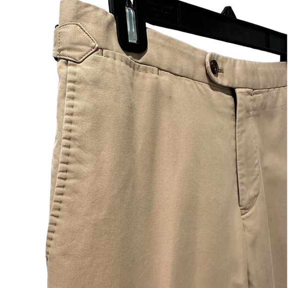 Thom Sweeney Flat Front Chino Pants in tan/ khaki, Size MtM/Waist 33/ Inseam 26” - Picture 2 of 8